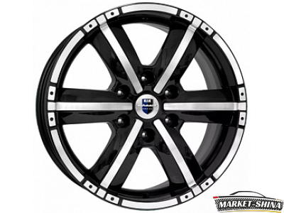 K&K Окинава (КС469) 8 x 18 6*139.7 Et:25 Dia:106.1 Алмаз черный